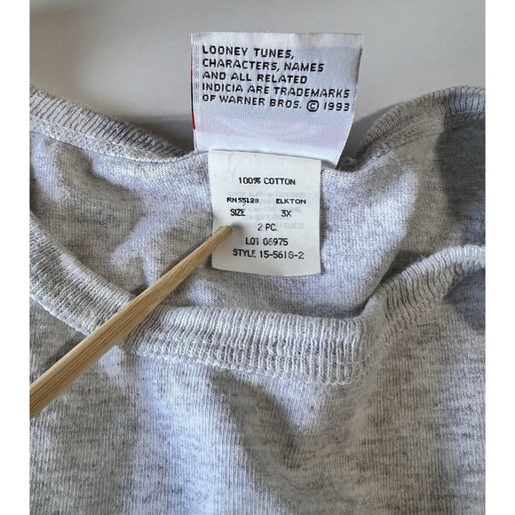 Vintage 1993 Sylvester Looney Tunes Warner Bros Shirt 3XL 90s USA - Picture 7 of 8